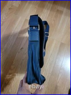 Michael Kors navy blue nylon messenger / laptop bag