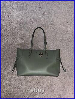 Michal Kors Gilly Large Drawstring Travel Laptop Tote Bag Light Sage