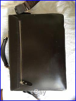 Mont Blanc Brown Leather Laptop Bag Mens/Womens/Unisex