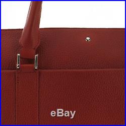 Montblanc Woman Soft Grain Document Case Flat Red 118734 Laptop Business Bag