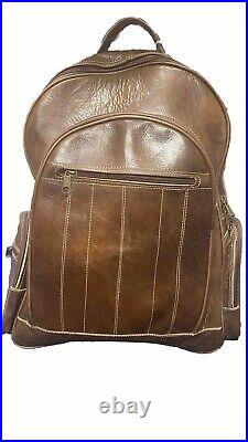 Moroccan Leather Backpack /laptop/ iPad/ Travel Backpack. From Fes