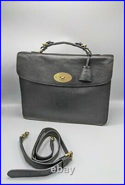 Mulberry Bayswater Briefcase/Laptop Bag in Black Leather