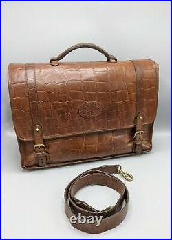 Mulberry Laptop Bag/Briefcase in Antique Oak Congo Leather