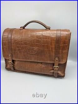 Mulberry Laptop Bag/Briefcase in Antique Oak Congo Leather