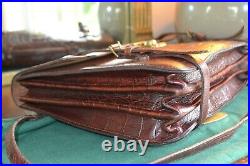 Mulberry vintage bag laptop / briefcase BROWN leather shoulder crossbody LARGE