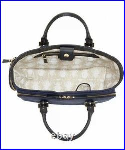 NEW India Hicks Duchess of Windsor Bag Navy Laptop tote