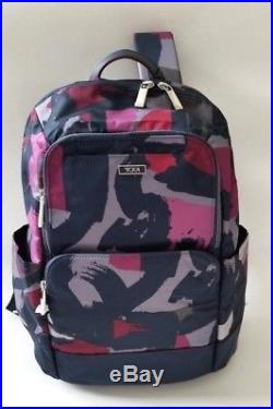 NEW TUMI women Lightweight Nylon fashion travel laptop backpack work bag purple