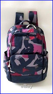 NEW TUMI women Lightweight Nylon fashion travel laptop backpack work bag purple