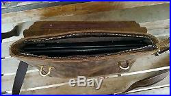 NEW men's Women's leather messenger bag Briefcase Satchel aktetas Tablet Laptop