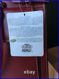 NOS Vintage MCKLEIN USA Tote Laptop Bag Case Leather WINNETKA 94836 Red 16x13