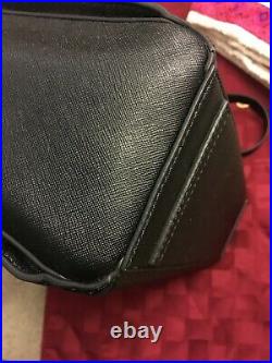 NWOT Tory Burch Robinson Black Genuine Leather Cross-body Tote Laptop Bag