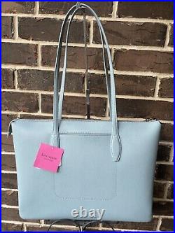 NWT $328 Kate Spade All Day Large Zip Top Tote Laptop Blue