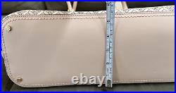 NWT $398 Tory Burch Blush Geo Logo Zip Top Tote Shoulder Laptop Bag Preppy Luxe