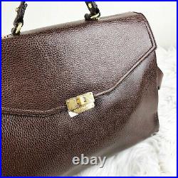 NWT Brahmin Andrea Brown Nepal Pebbled Leather Laptop Briefcase Tote Bag $395