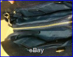 NWT COACH 37167 MERCER SATCHEL LARGE LEATHER BAG PURSE NAVY tote laptop bag