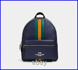 NWT COACH Jes Backpack 89167 medium charlie laptop bag Cadet Multi purse tote