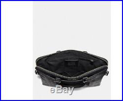 NWT Coach Beckett Embossed Black Leather Briefcase/Laptop Bag 73419 or 79544
