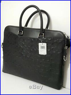 NWT Coach Beckett Embossed Black Leather Briefcase/Laptop Bag 73419 or 79544