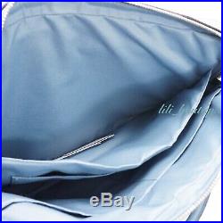 NWT Coach F39022 Women's Laptop Bag Crossbody Briefcase Leather Cornflower Blue