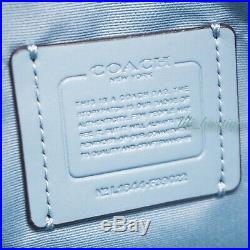 NWT Coach F39022 Women's Laptop Bag Crossbody Briefcase Leather Cornflower Blue