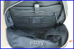 NWT Coach F72510 Mens West Slim backpack Pebble Leather Campus Laptop Black $498