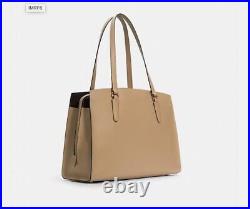 NWT Coach Tatum Carryall 40, Taupe/Ox, Leather Laptop bag PERFECT SUMMER BAG