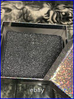 NWT Kate Spade Large Lola Glitter Tote bag Dusk Navy Laptop purse & wallet set