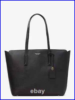 NWT Kate Spade Margaux Large Tote laptop bag Black Leather PXRUA226