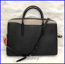 NWT Kate Spade Margaux Universal Laptop Tote Work Computer Bag Black Leather