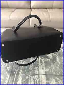 NWT Kate Spade Monet Black Triple Compartment leather suede tote Laptop handbag