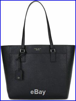 NWT Kate Spade New York Cameron Saffiano Leather Laptop Tote Bag in Black