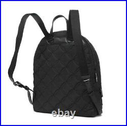 NWT Kate Spade karissa nylon quilted large backpack black gym laptop bag