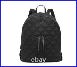NWT Kate Spade karissa nylon quilted large backpack black gym laptop bag