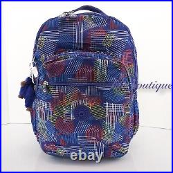 NWT Kipling BP4372 Seoul Go XL Backpack Laptop Bag Nylon Geometric Mingle Multi