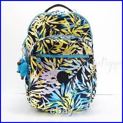 NWT Kipling KI0947 Seoul XL Backpack Laptop Travel Bag Nylon Jungle Leaves Multi