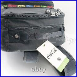NWT Kipling KI6144 Coca-Cola Seoul Backpack Laptop Travel Bag Polyester Grey 154