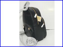 NWT Michael Kors Abbey Backpack Bag Black Medium Pebbled Leather laptop bag