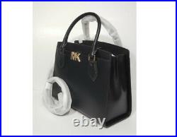 NWT Michael Kors Mott Large satchel tote laptop shoulder bag leather black