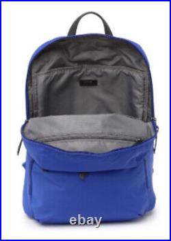 NWT Tumi Cora Backpack Shoulder Bag Dazzling Blue Nylon 5% Leather Trim New