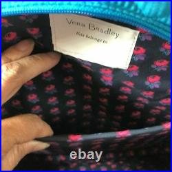 NWT Vera Bradley Essential Backpack Bahama Bay Blue Laptop Bag New With Tags