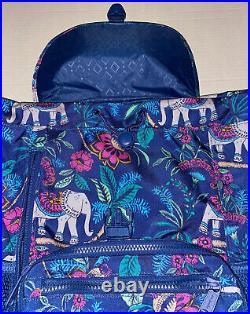 NWT Vera Bradley Reactive Daytripper Backpack Bag Kerala Elephants