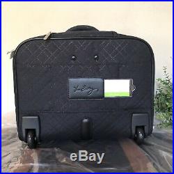 NWT Vera Bradley rolling wheeled laptop bag luggage Classic Black