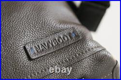 NavyBoot Brown Pebbled Leather Computer Bag