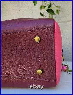 New Coach Lora Carryall satchel 654 colorblock shoulder bag laptop tote leather