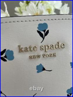 New Kate Spade All Day Dainty Bloom Large white Tote Fits 13 Laptop