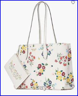 New Kate Spade All Day Floral Bouquet Toss Large Tote Bag Fits 13 Laptop
