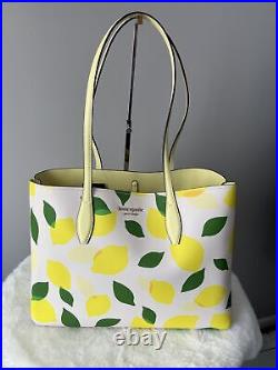 New Kate Spade All Day Lemon Toss Large Tote Bag Fits 13 Laptop