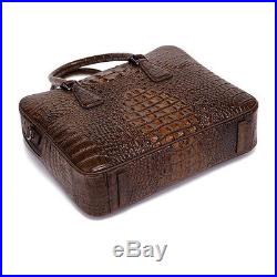 New Leather Briefcase Laptop Bag Attache Business Man Bag Men's Women's Handbag