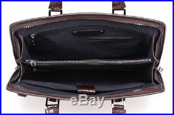 New Leather Briefcase Laptop Bag Attache Business Man Bag Men's Women's Satchel