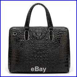 New Leather Briefcase Laptop Bag Attache Business Man Bag Men's Women's Satchel